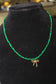 Green Bow Pendant Necklace