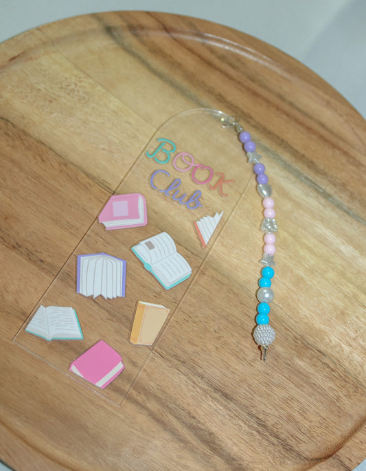 Book Club Acrylic Bookmark