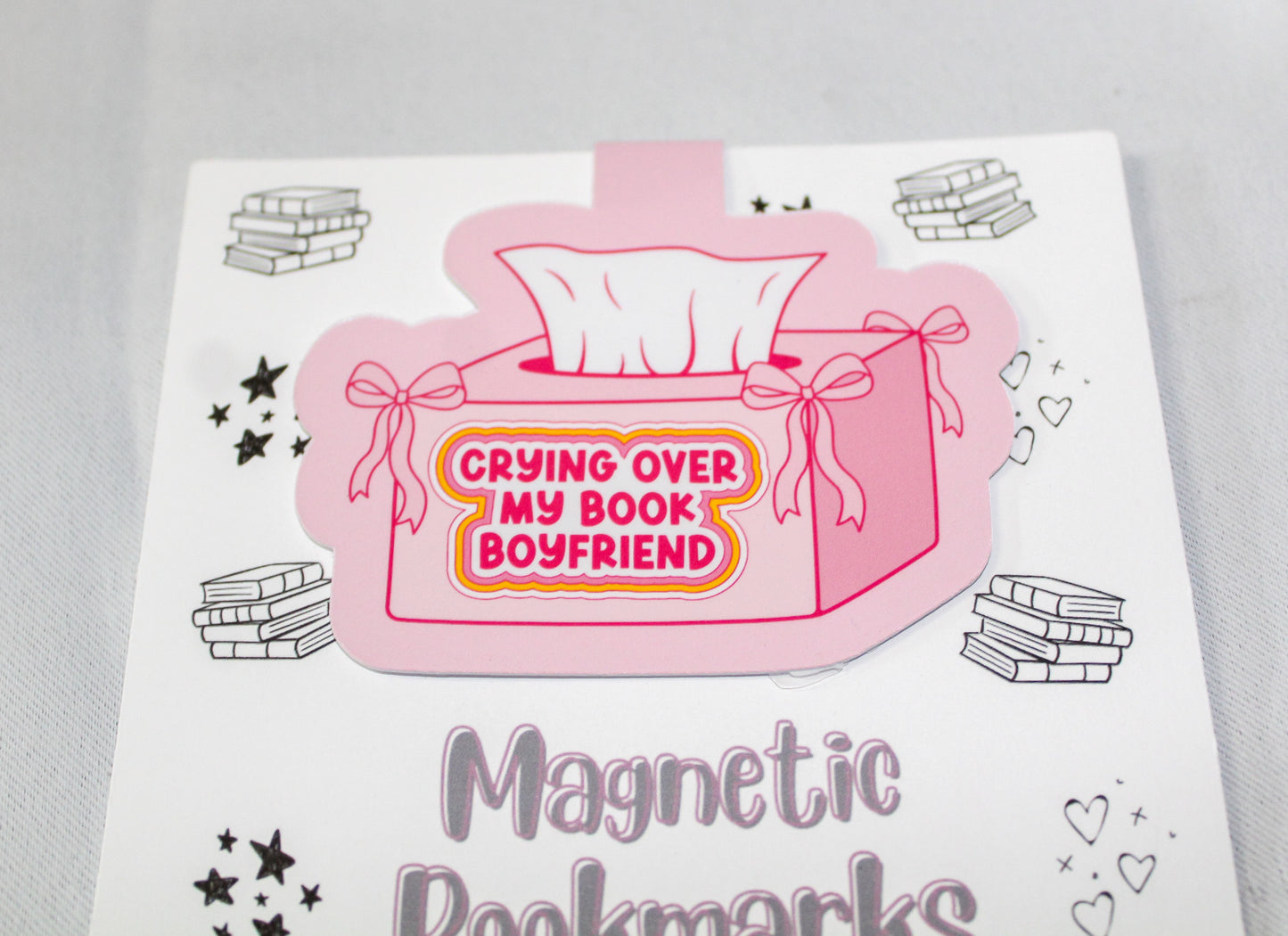 Crying Over My Book Boyfriend Magnetic Bookmark