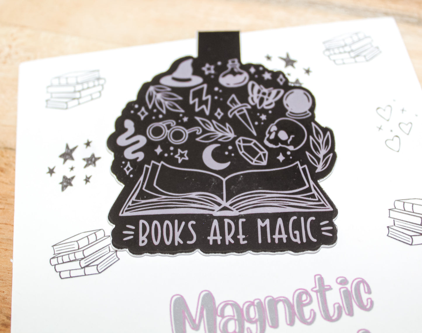 Books Are Magic Magnetic Bookmark