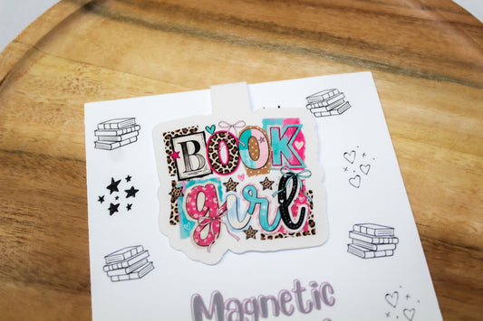 Book Girl Magnetic Bookmark