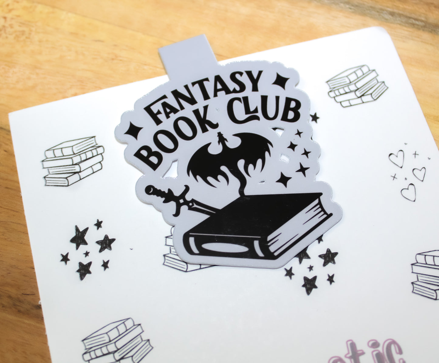 Fantasy Book Club Magnetic Bookmark