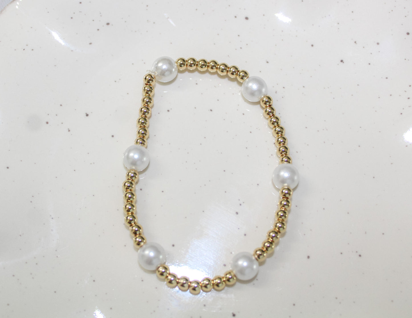 Pearl & Gold Bracelet