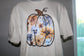 Neutral Floral Pumpkin Graphic Tee - Fall Watercolor Pumpkin T-Shirt (S-3X)