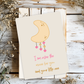 Over the Moon.. Baby Shower Card