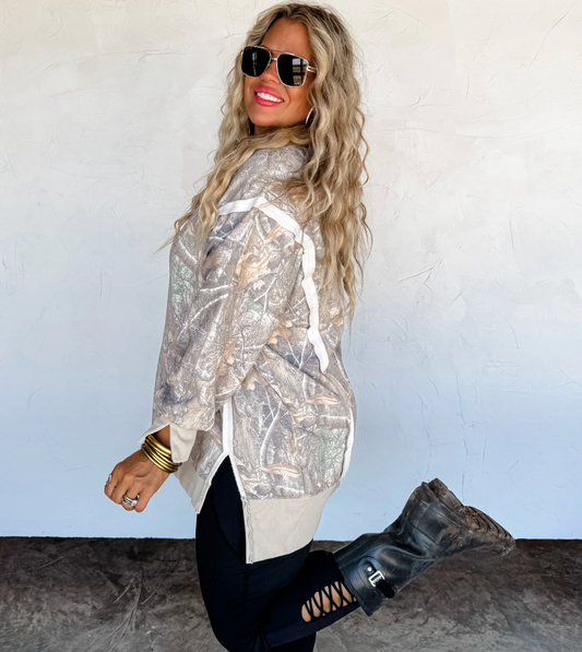 Country Girly | Camo Print Sweatshirt