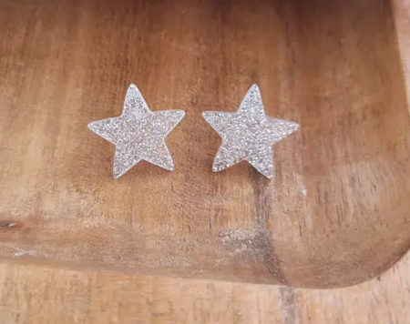 Liberty Star Stud Earrings- Silver