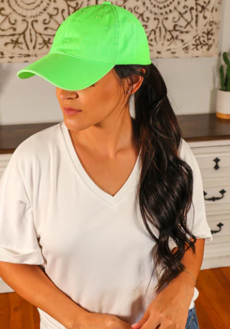 Baseball Hat - Neon Green