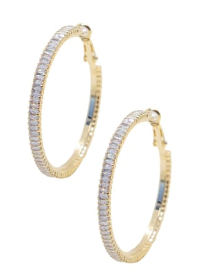 Golden Glow Hoops