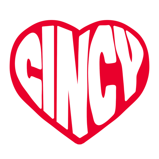 Cincy Heart Sticker