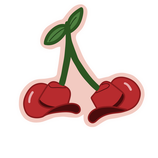 Cowboy Hat Cherries Sticker