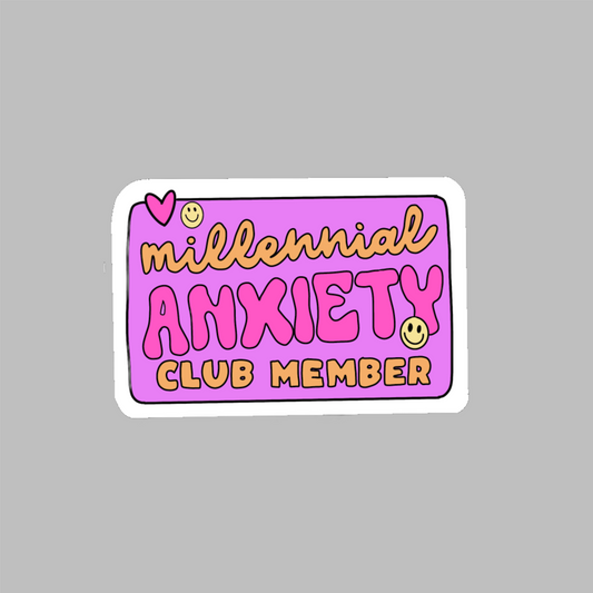 Millennial Anxiety Sticker