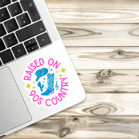 Raised on 90s Country Vinyl Sticker