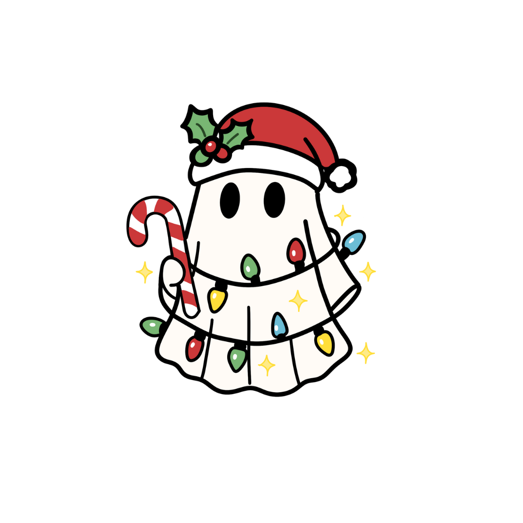 Christmas Ghost Sticker