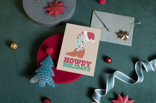 Howdy Holidays Greeting Card