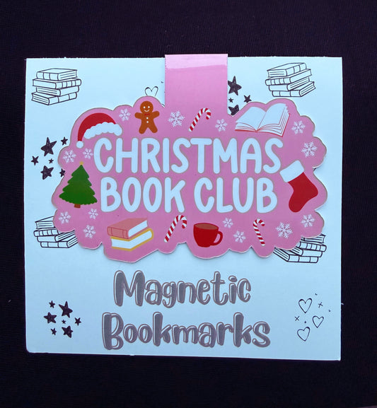 Christmas Book Club Magnetic Bookmark