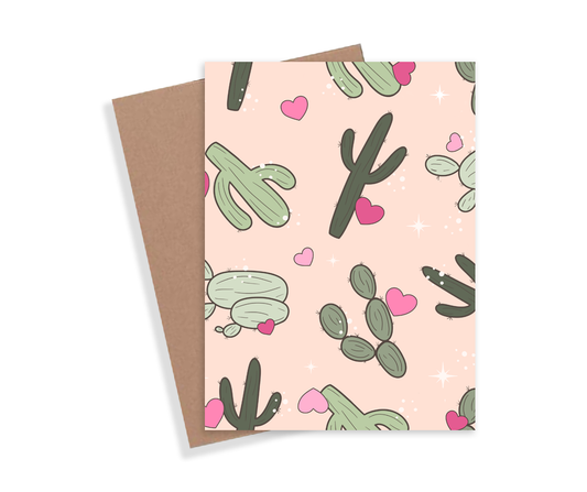 Cactus Hearts Card