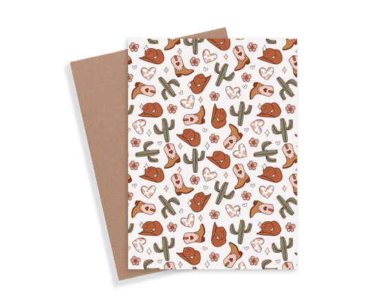 Western Greeting Card