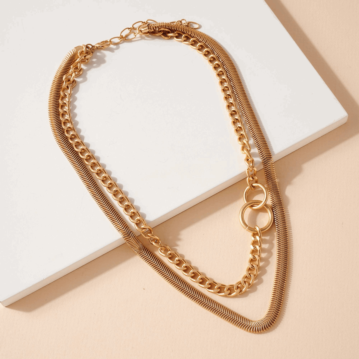 Layered Metal Necklace