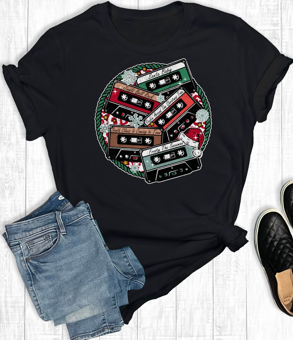 Christmas Cassette Graphic Tee